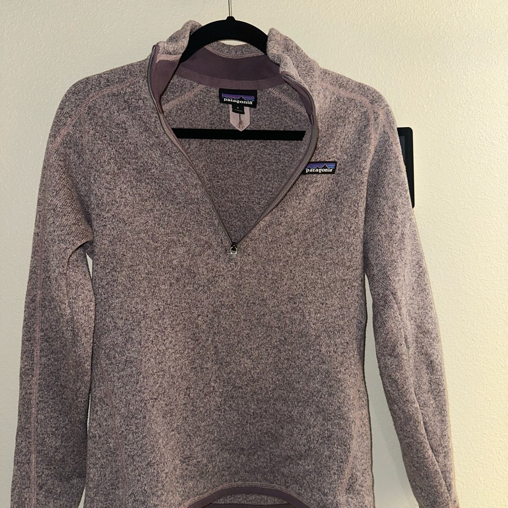 Patagonia Heathered Purple Fleece Pullover